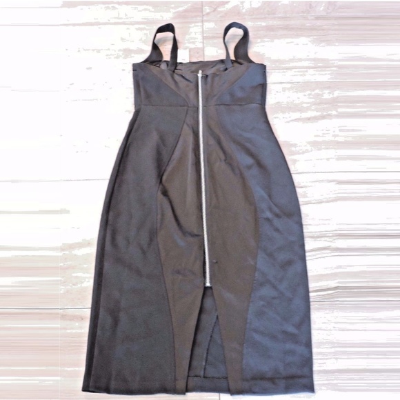 Express Black Tuxedo Midi Dress - Picture 8 of 8